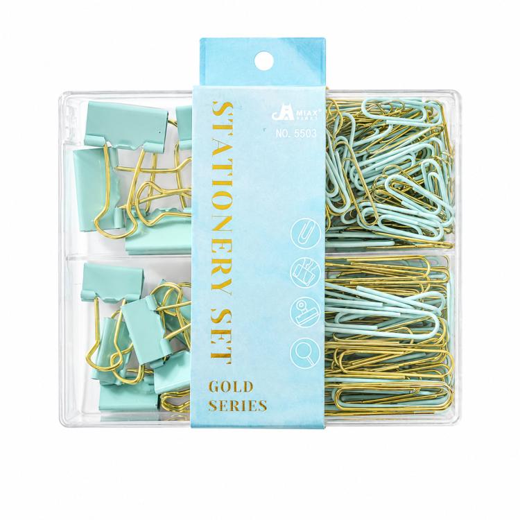 Paperclips Paper Clip Binding Office Combination Set — Cherry Blossom Pink