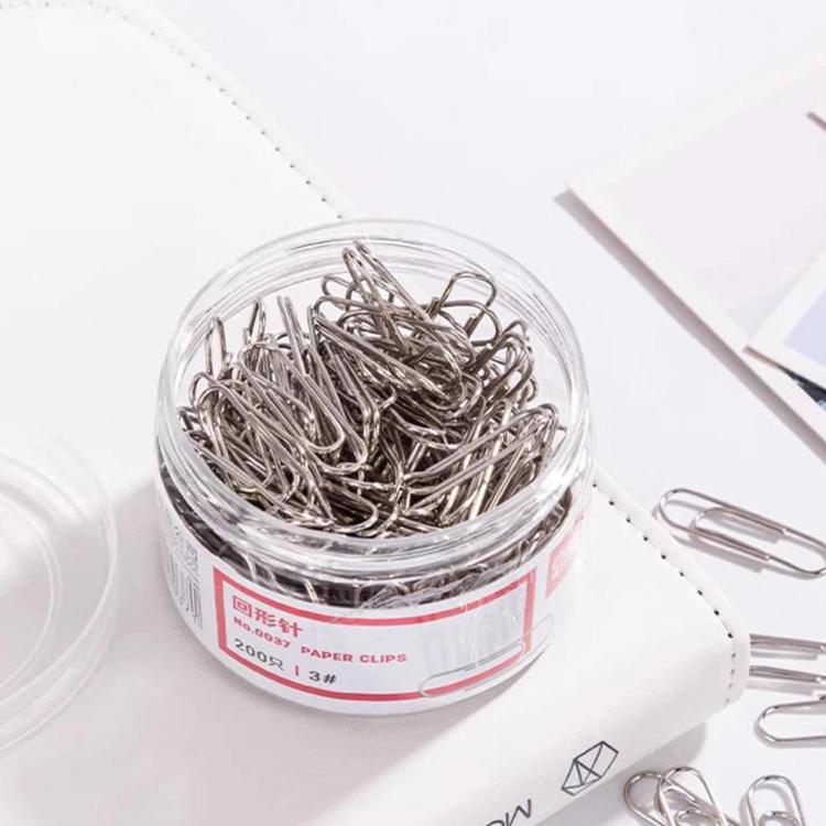 Deli 0037 Document Fastening Paper Clips Thickened Electroplated Paperclips