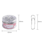 Deli 0037 Document Fastening Paper Clips Thickened Electroplated Paperclips — view 3