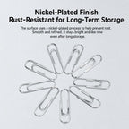Deli 0037 Document Fastening Paper Clips Thickened Electroplated Paperclips — view 4