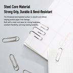 Deli 0037 Document Fastening Paper Clips Thickened Electroplated Paperclips — view 5