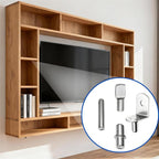 64 PCS/Pack Shelf Pegs Kit 4 Assorted Styles Shelf Support Pins Brackets Assortment with Storage Box — view 6