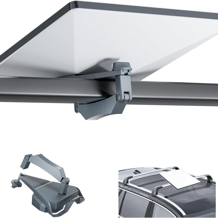 For Starlink Mini Roof Rack Clamp Mount Adjustable Roof Bar Bracket Holder for RV Car Yacht Luggage Rack, Roof Bar Bracket Holder
