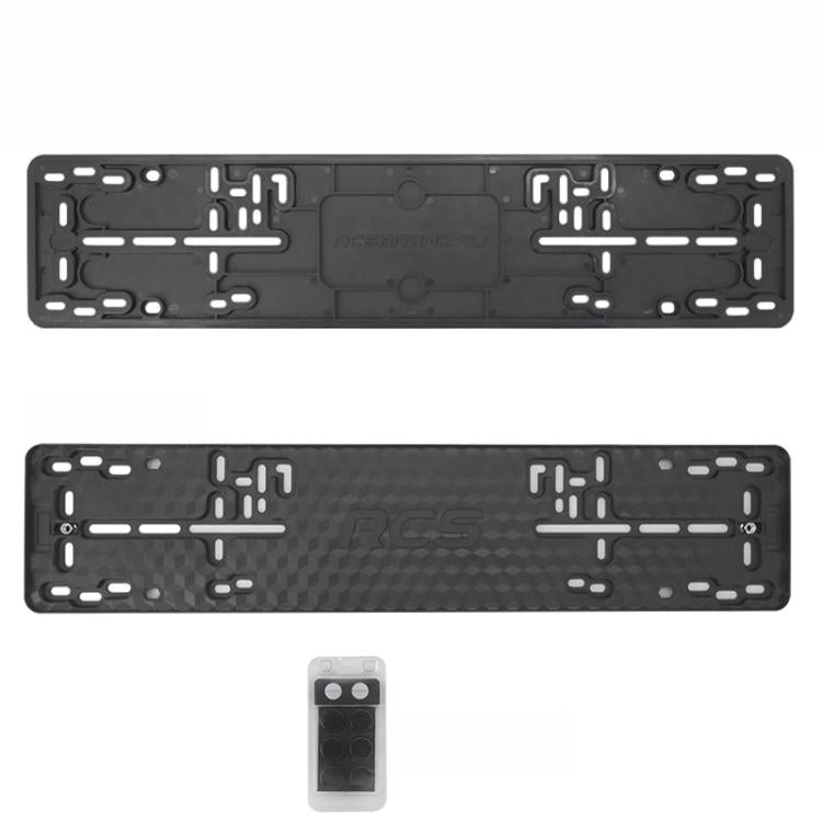 European Standard License Plate Frame ABS Plastic Euro Car Number Plate Holder — 2 PCS/Set Magnetic