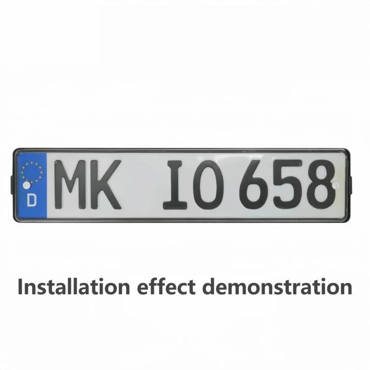 European Standard License Plate Frame ABS Plastic Euro Car Number Plate Holder