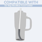 For Ninja BlendBoss Tumbler Replacement Straw Glass Silicone Straw — view 9