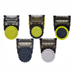 Adjustable Guide Comb For Philips OneBlade QP2523 QP2630 QP2724 QP2824 — 14-Gear Grey+Green