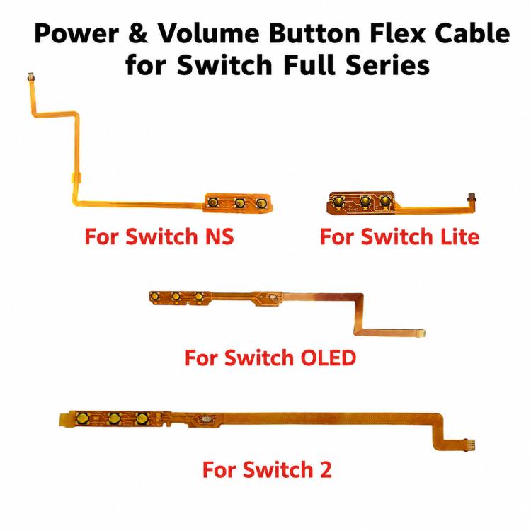 Replacement Power Volume Button Flex Cable Ribbon Wire Circuit