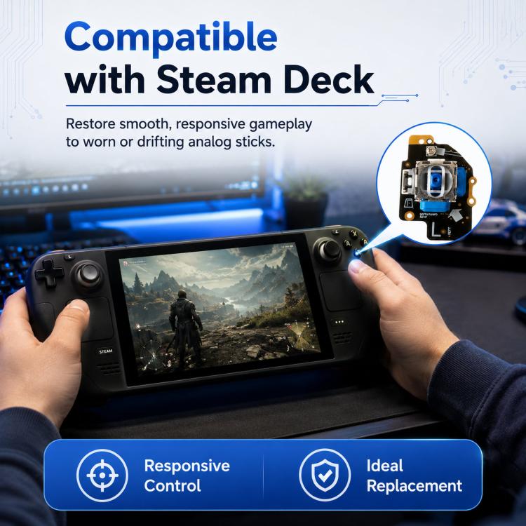 For Steam Deck TMR Electromagnetic Joystick Module Analog Stick