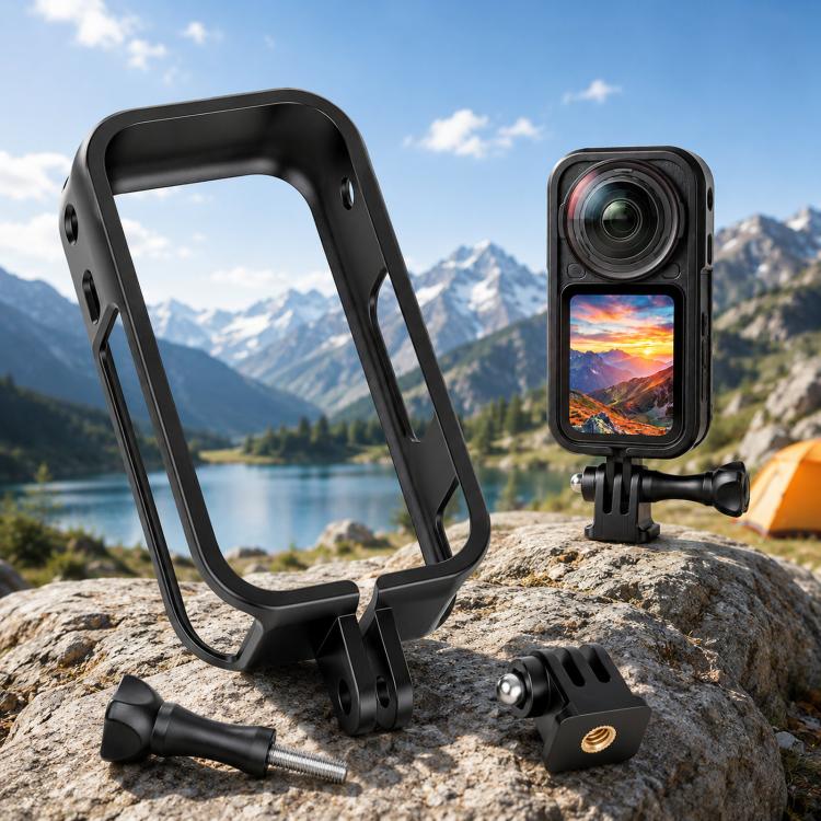 For Insta360 X6 Frame Cage Drop-Resistant Protective Case Shel with 1/4-inch Mount Adapter