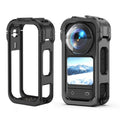 For Insta360 X6 PC Magnetic Quick-Release Frame Cage Protective Camera Housing With Cold Shoe