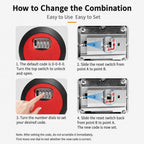 Key Lock Box Waterproof 4 Digit Combination Security Storage Case — view 21
