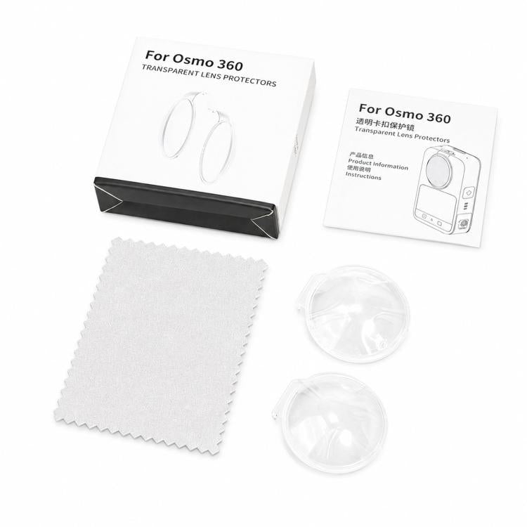 For DJI Osmo 360 II / Osmo 360 Snap-On Lens Guards High-Transparency PMMA Optical Lens Protector Cover