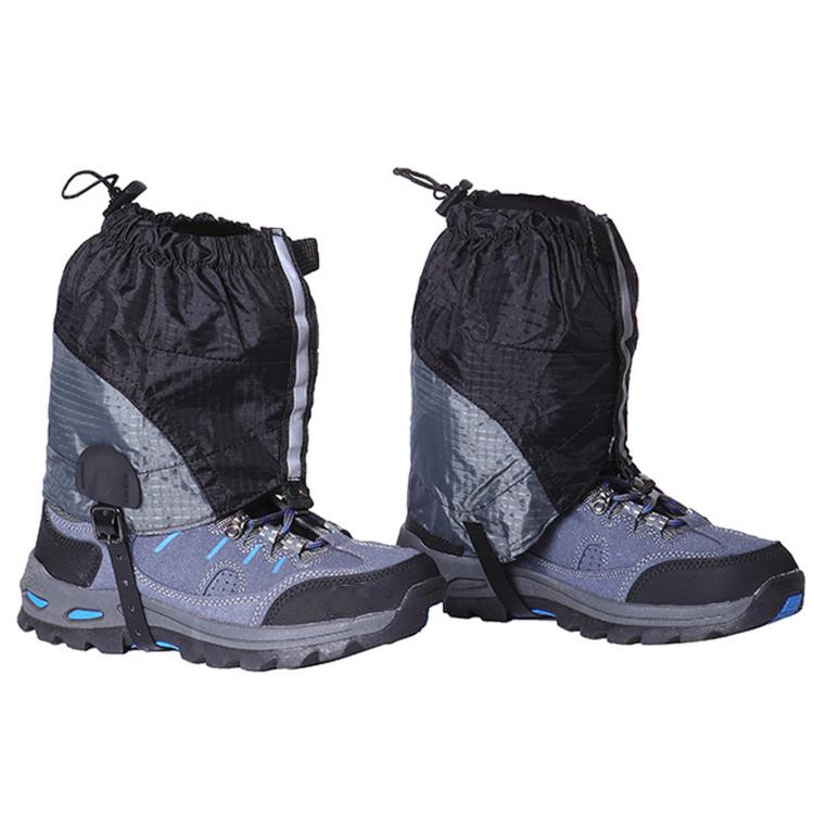 1 Pair AOTU AT8917 With Reflective Strip Outdoor Mountaineering Hiking Snowproof Footwear Desert Sandproof Shoe Covers — TPU Foot Strap Orange
