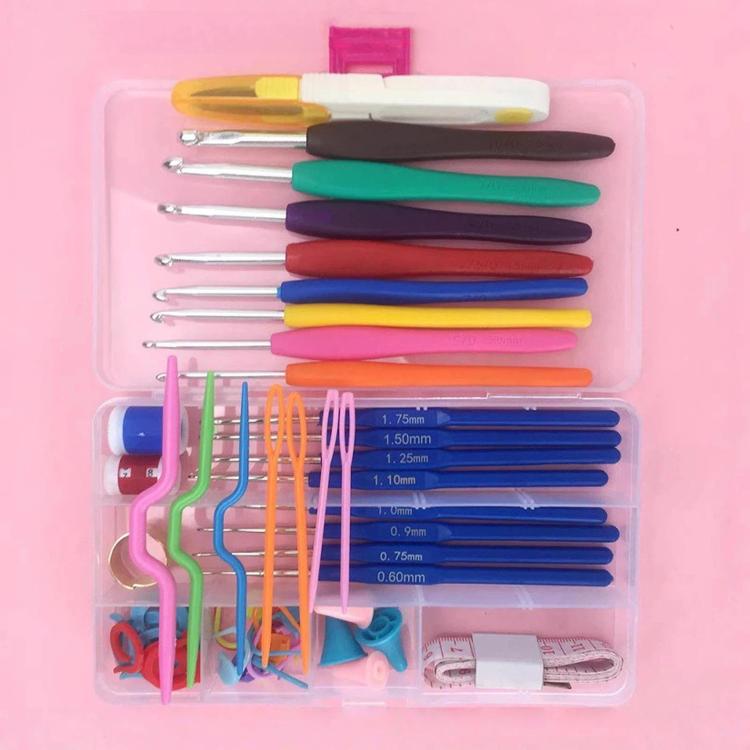 Crochet Hook Tool Set Hand Sewing Knitting DIY Kit — C