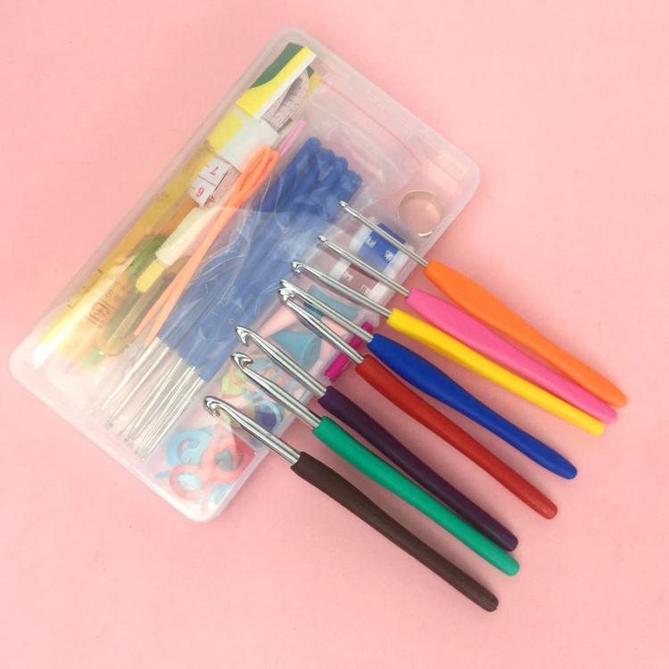 Crochet Hook Tool Set Hand Sewing Knitting DIY Kit — view 7