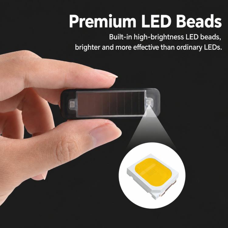 Solar Car Warning Light Waterproof Wireless Anti Collision Strobe Light