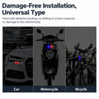 Solar Car Warning Light Waterproof Wireless Anti Collision Strobe Light