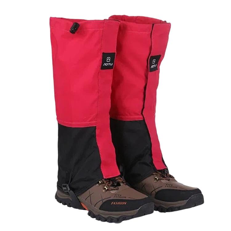 1 Pair AOTU AT8908 Waterproof Hiking Leg Gaiters Adjustable Snow Gaiters With TPU Strap For Outdoor Walking Hunting — Blue