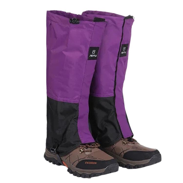 1 Pair AOTU AT8908 Waterproof Hiking Leg Gaiters Adjustable Snow Gaiters With TPU Strap For Outdoor Walking Hunting — Army Green