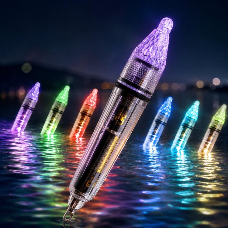 Underwater LED Fishing Light Multi-Color Flashing Deep Drop Fish Attractor Lure