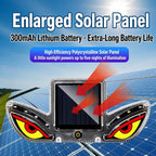 Solar Powered Eagle Eye Strobe Warning Light Wireless RGB Anti-Collision Emergency Flasher Lamp