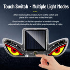 Solar Powered Eagle Eye Strobe Warning Light Wireless RGB Anti-Collision Emergency Flasher Lamp