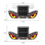 Solar Powered Eagle Eye Strobe Warning Light Wireless RGB Anti-Collision Emergency Flasher Lamp