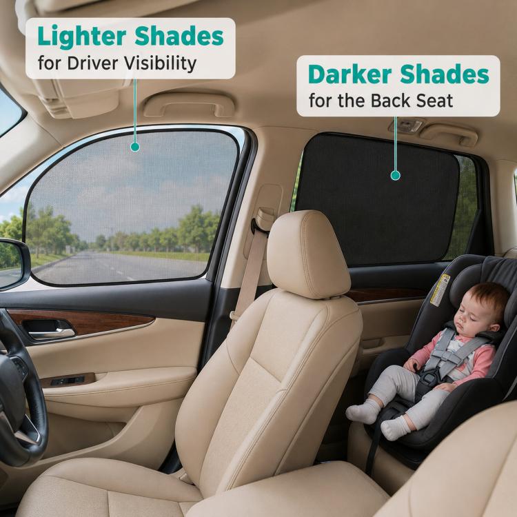 Car PVC Mesh Electrostatic Sunshade