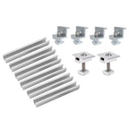 120mm U-Rail Mid & End Clamp Kit Solar Pv Panel Accessory, 12 in 1