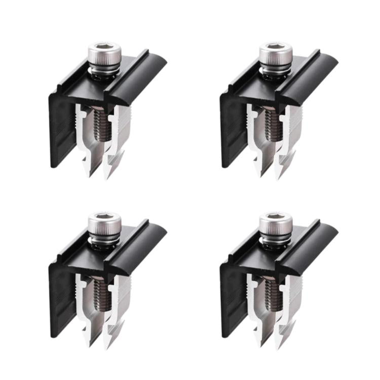 Aluminum Alloy Solar Panel Mid Clamp PV Panel End Clamp Fixture