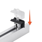 Aluminum Alloy Solar Panel Mid Clamp PV Panel End Clamp Fixture