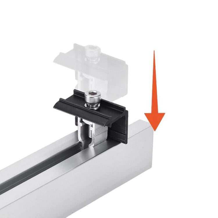 Aluminum Alloy Solar Panel Mid Clamp PV Panel End Clamp Fixture