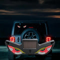 Car LED Wireless Solar-Powered Evil Eye Triangular Window Decorative Light