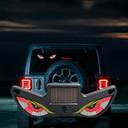 Car LED Wireless Solar-Powered Evil Eye Triangular Window Decorative Light
