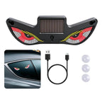 Car LED Wireless Solar-Powered Evil Eye Triangular Window Decorative Light