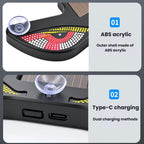 Car LED Wireless Solar-Powered Evil Eye Triangular Window Decorative Light