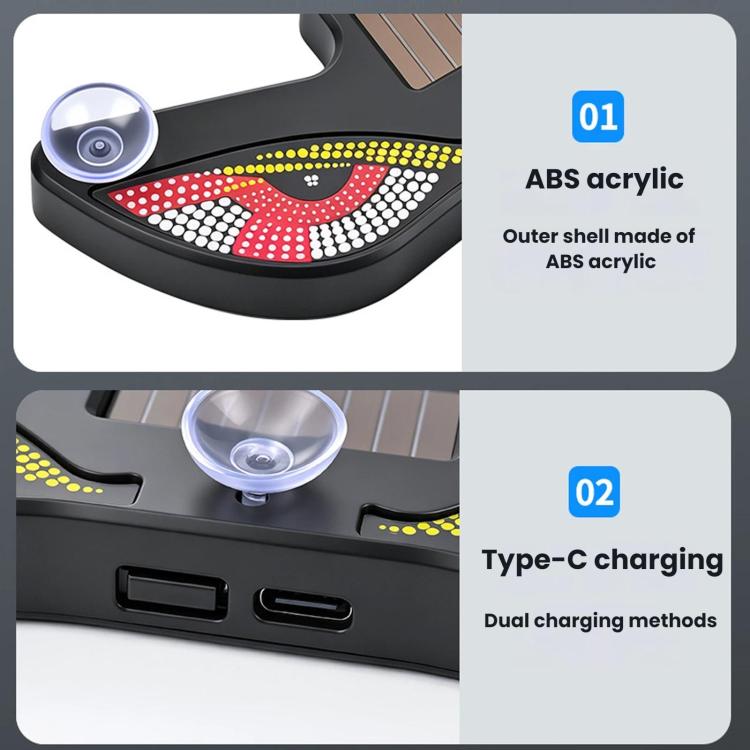 Car LED Wireless Solar-Powered Evil Eye Triangular Window Decorative Light