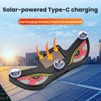 Car LED Wireless Solar-Powered Evil Eye Triangular Window Decorative Light