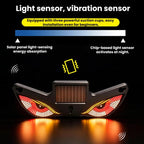 Car LED Wireless Solar-Powered Evil Eye Triangular Window Decorative Light