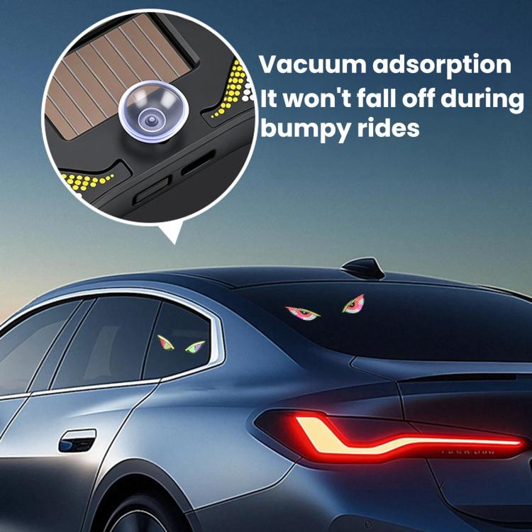 Car LED Wireless Solar-Powered Evil Eye Triangular Window Decorative Light