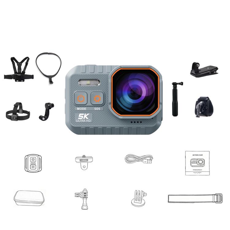 SC002 Pro 5K 2-inch Screen Action Camera IP68 Waterproof Camera — Fishing Combo + 32GB