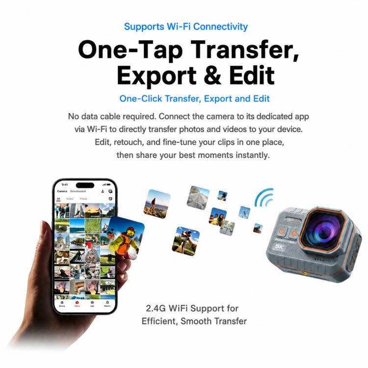 SC002 Pro 5K 2-inch Screen Action Camera IP68 Waterproof Camera — view 15