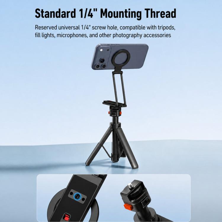 Flymile Magnetic Mobile Phone Tripod Multifunctional Folding Extendable Desktop Clip