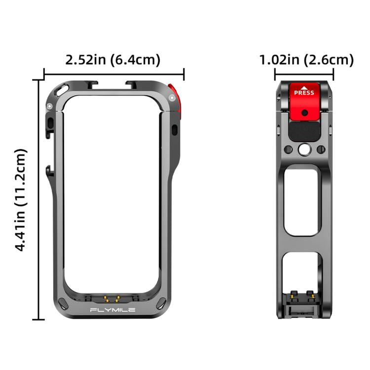 For Insta360 X6 Snap-On Rabbit Cage Protective Case Frame Shockproof Cover — view 3