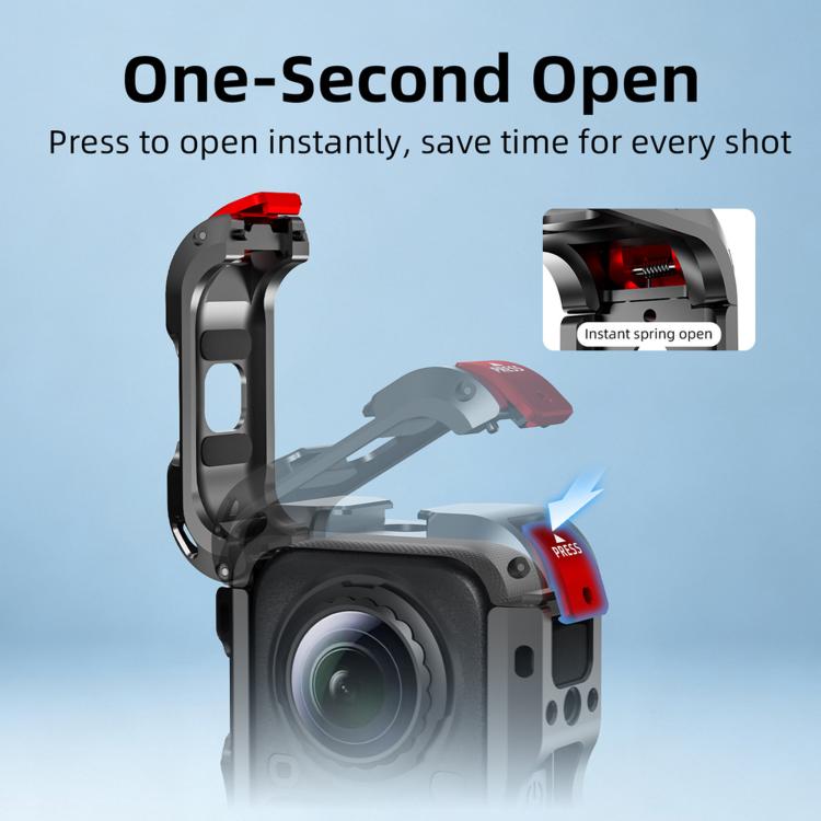 For Insta360 X6 Snap-On Rabbit Cage Protective Case Frame Shockproof Cover — view 5