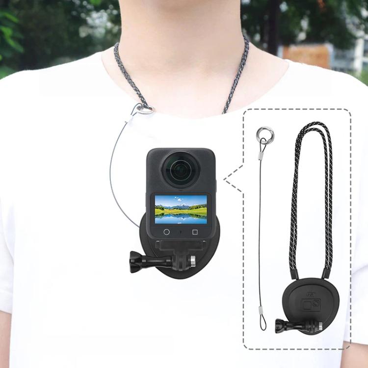 CQT Magnetic Neck Mount for Action Cameras Hands Free POV Quick Release Lanyard Holder