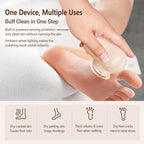 Electric Foot Callus Remover Rechargeable Pedicure Tool With 3 Quartz Rollers & LED Display — view 5