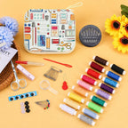 Travel Sewing Kit With Printed Zipper Case Portable Hand Sewing Repair Set, 86 In 1 — view 4