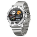 SANDA 3371 Men Sports Watch With Temperature Sensor 5ATM Waterproof 3 Time Zone Digital Watch